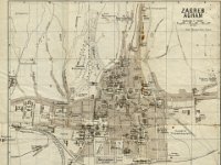 Mapa. Agram, Zagreb 1908. godine